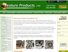 Tablet Screenshot of feature-products.com